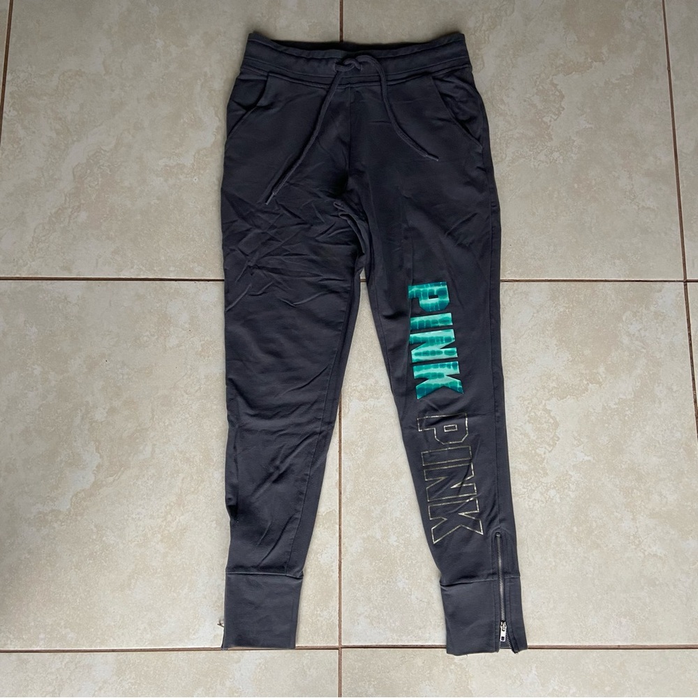 PINK Victoria's Secret Black Leggings with Tapered Design women XS